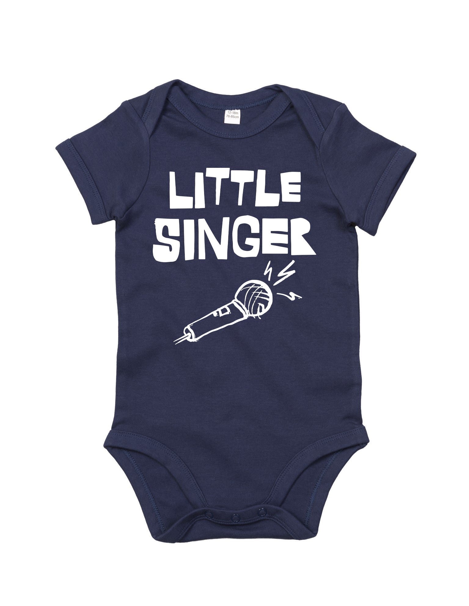 'Little Singer' Organic Babygro