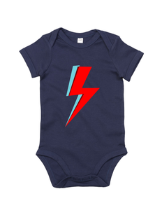 'Bowie Bolt' Organic Babygro