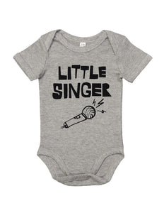 'Little Singer' Organic Babygro