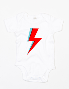 'Bowie Bolt' Organic Babygro