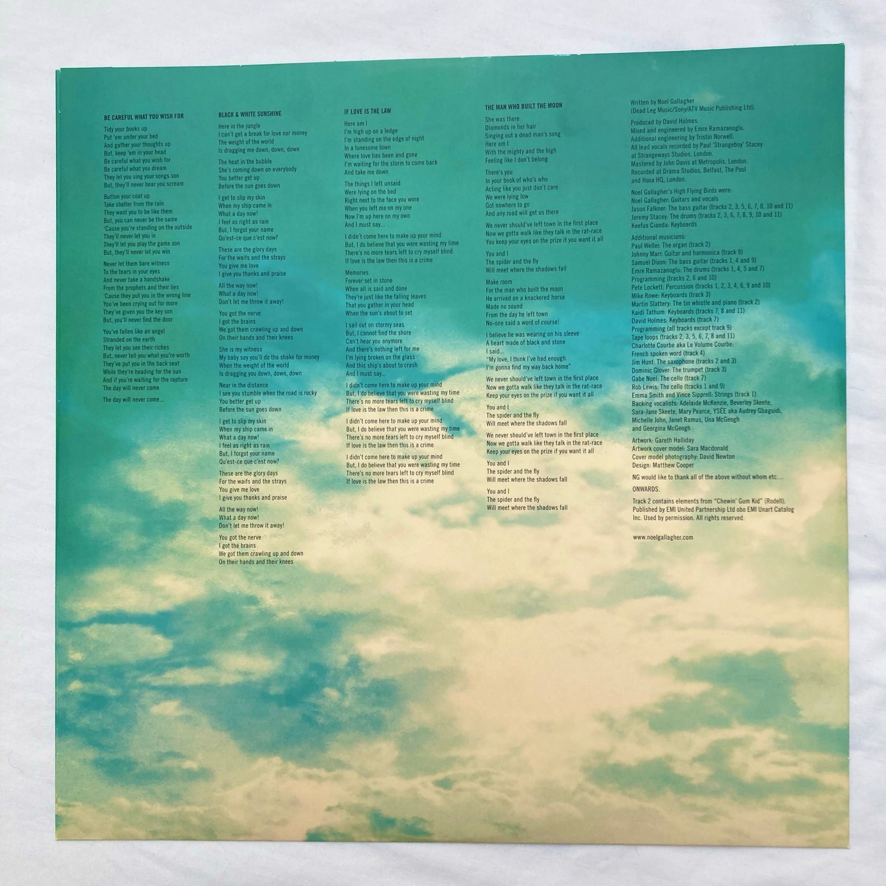 Noel Gallagher's High Flying Birds - Who Built The Moon (LP vinyle blanc en édition limitée)