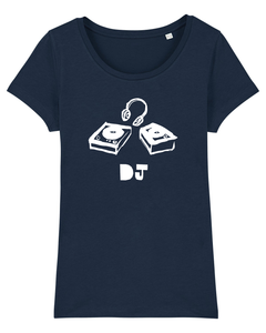 'DJ' Organic Womens T-shirt