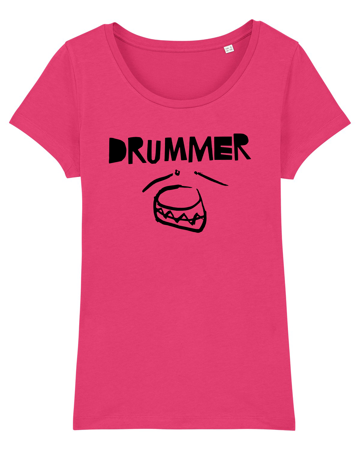'Drummer' Organic Womens T-shirt