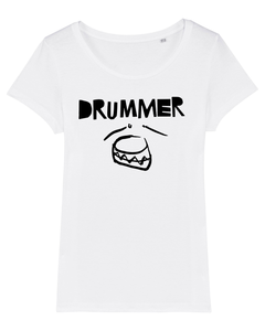 'Drummer' Organic Womens T-shirt