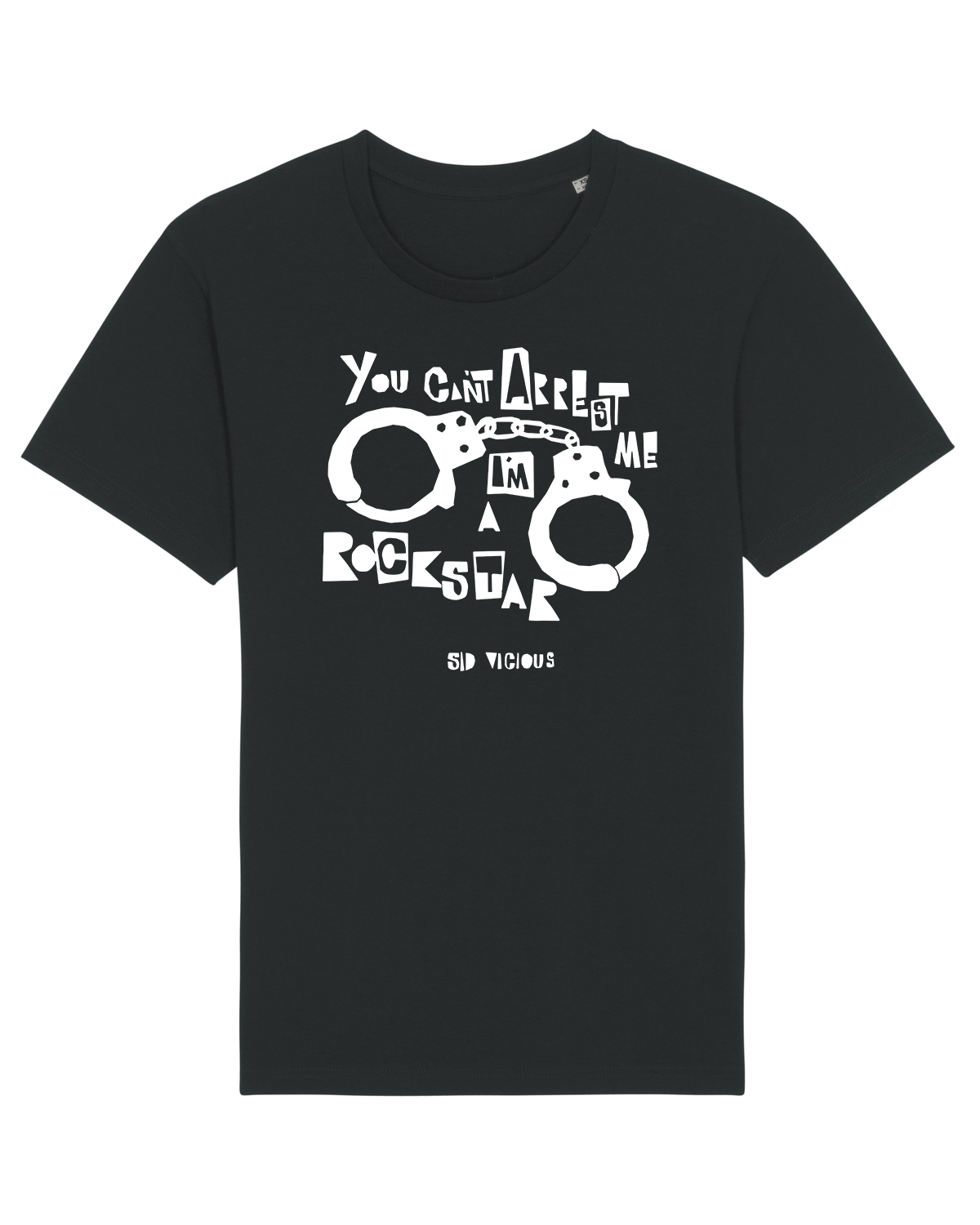'You Can't Arrest Me I'm A Rock Star' Organic Unisex T-shirt