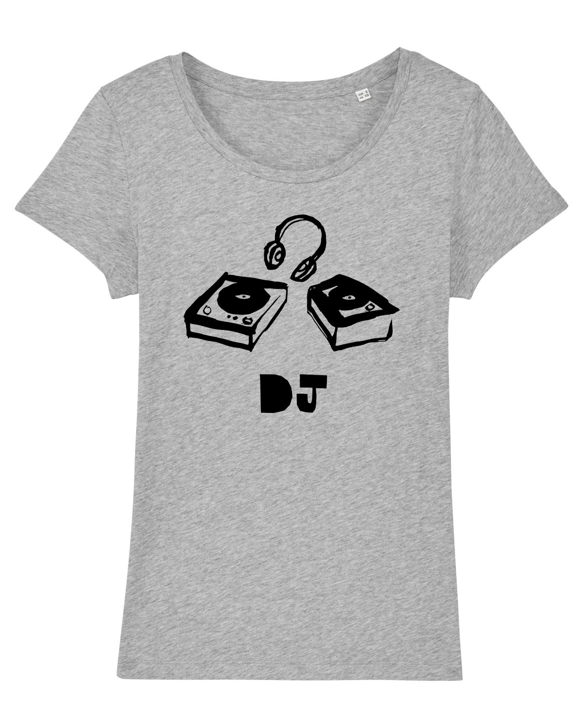 'DJ' Organic Womens T-shirt