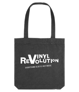 It's Weird Not To Be Weird & Vinyl Revolution Double Sided Organic Canvas Tote Bag